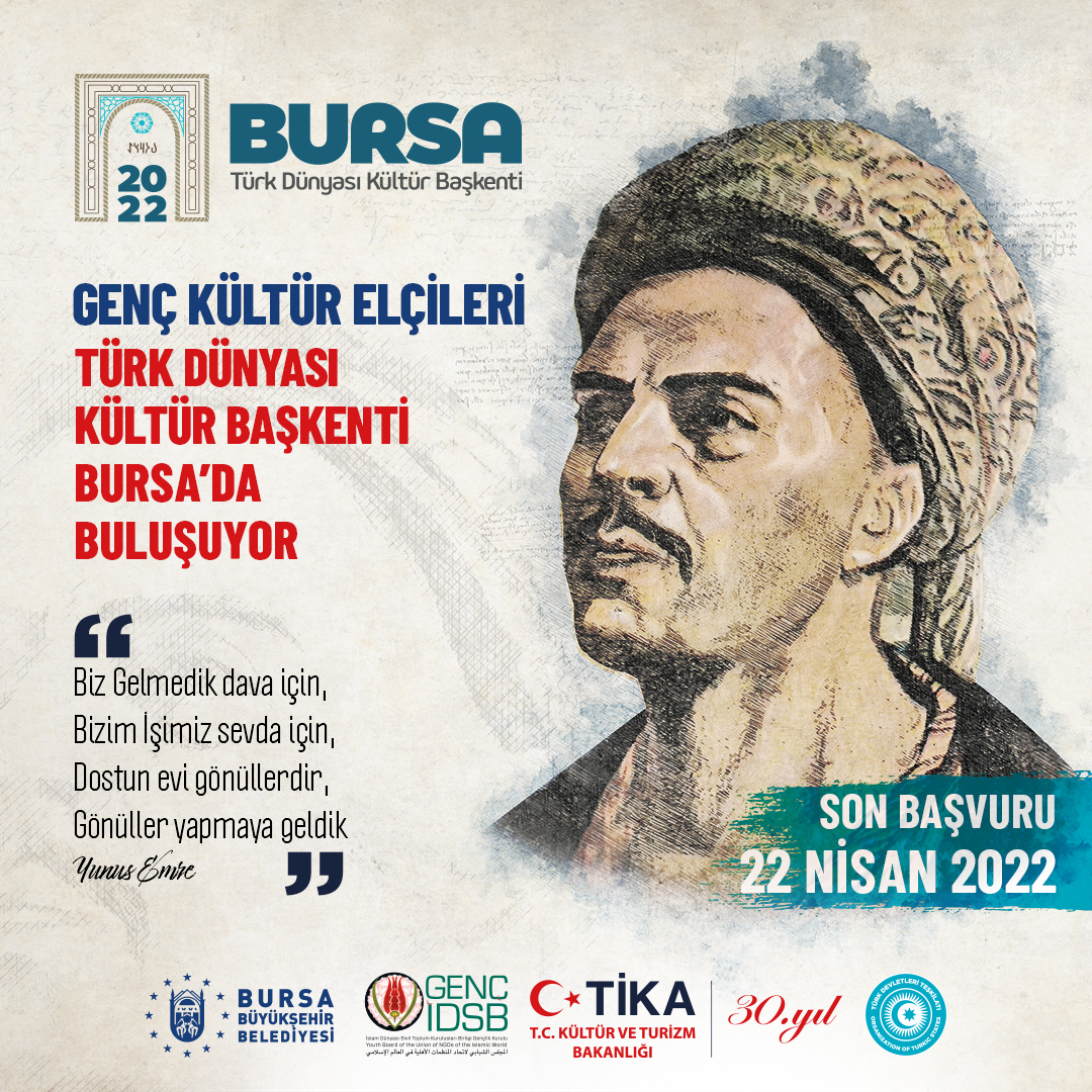 Genç Kültür Elçileri Türk Dünyası Kültür Başkenti Bursa'da Buluşuyor